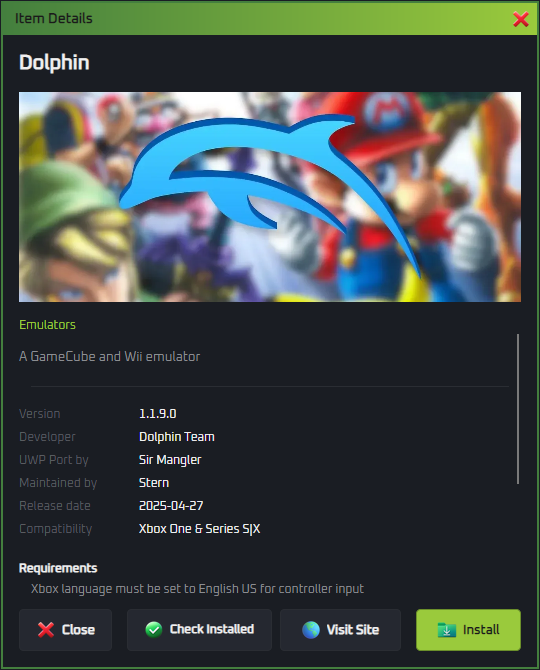 App Detail View
